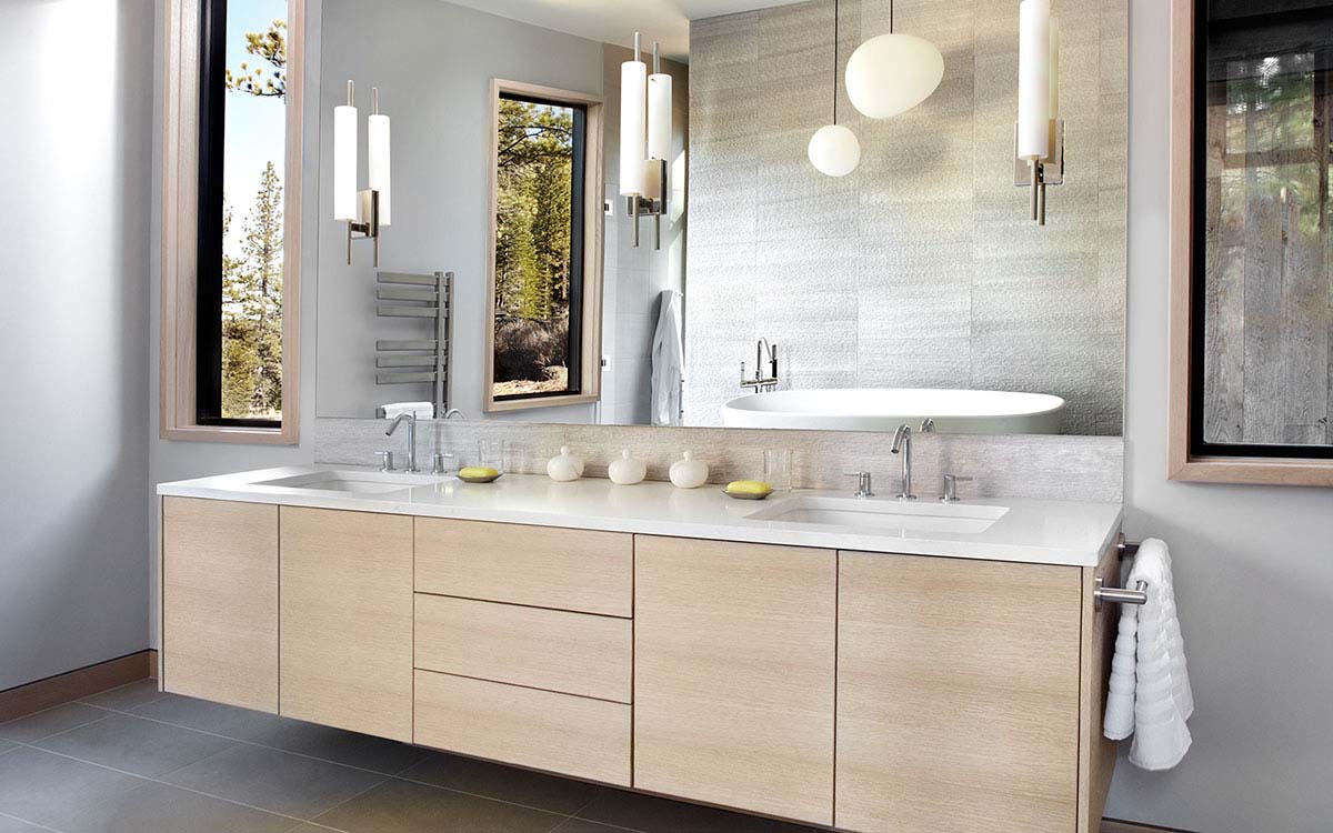 Modern Bathroom Cabinets In Bellingham And Seattle Contemporary Bathroom Cabinets
