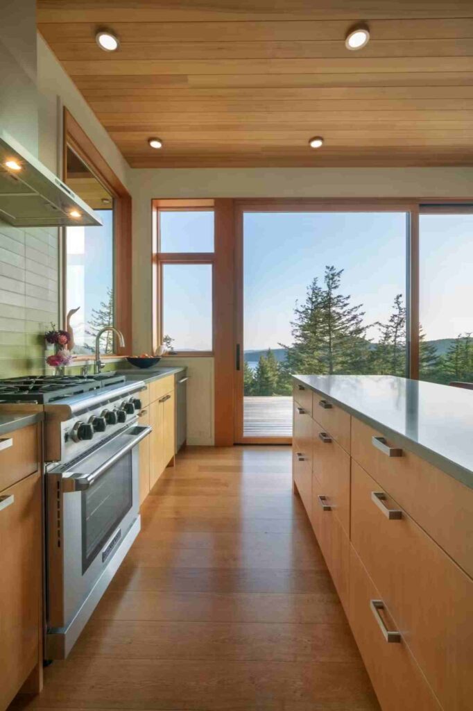 wood cabinets